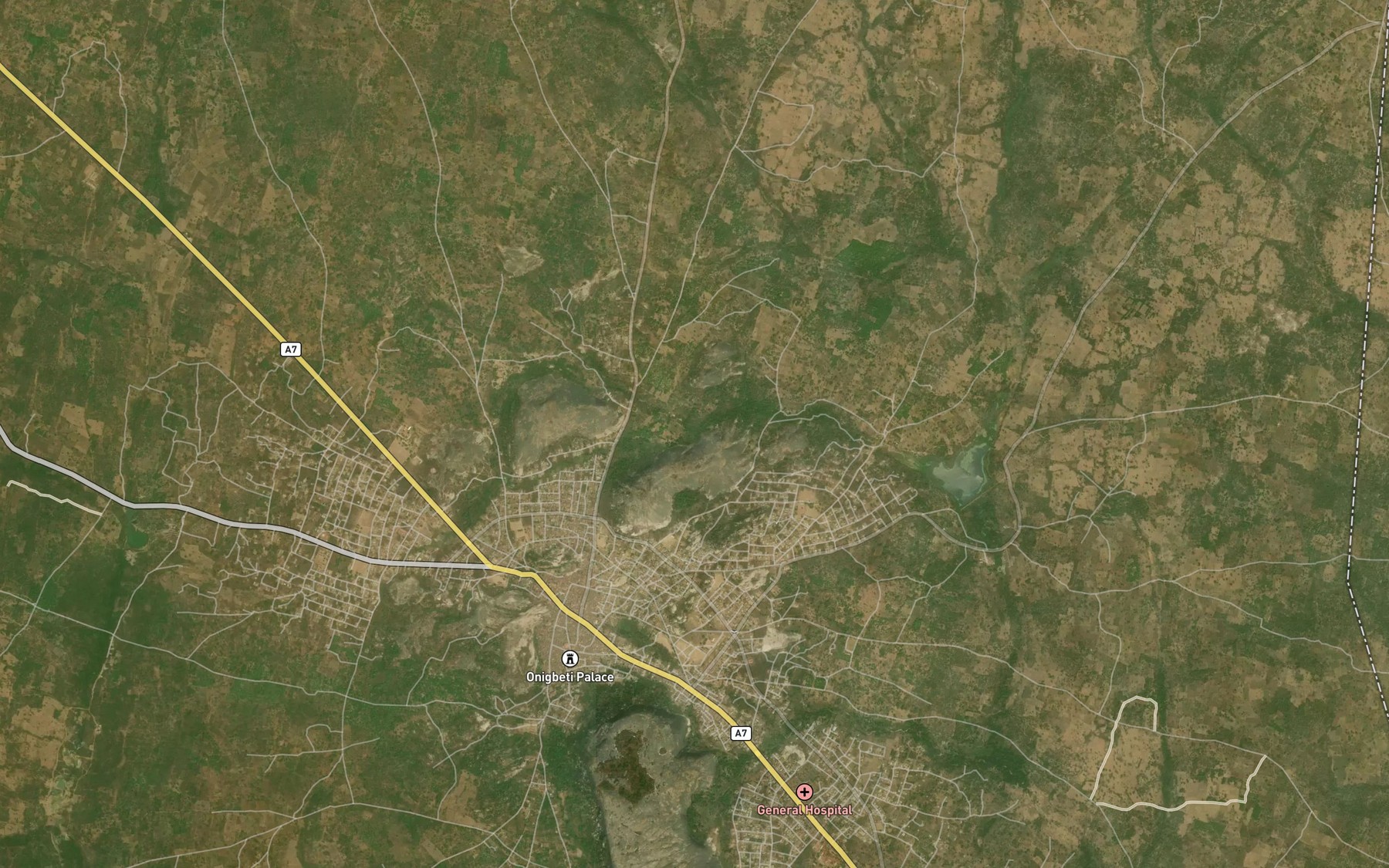 Satellite map of the RiverAmo