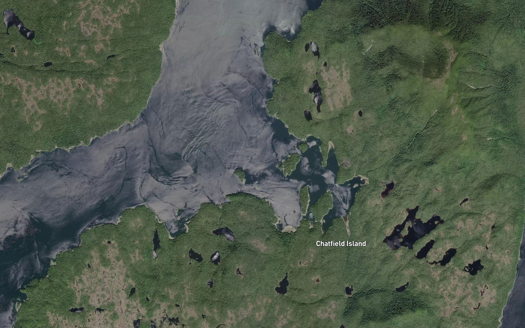 Satellite map of the Morehouse Bay