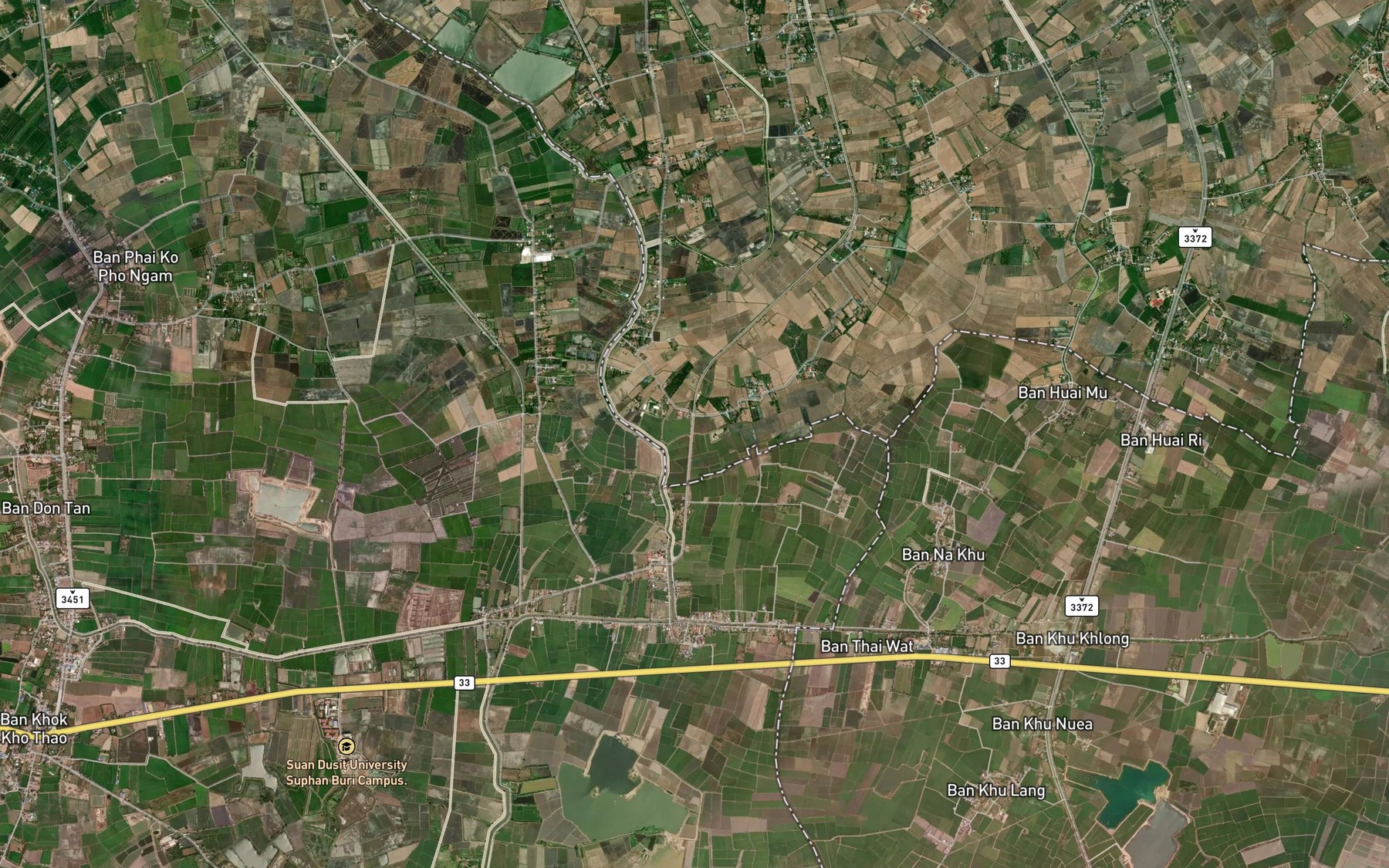 Satellite map of the Khlong Phai Lai