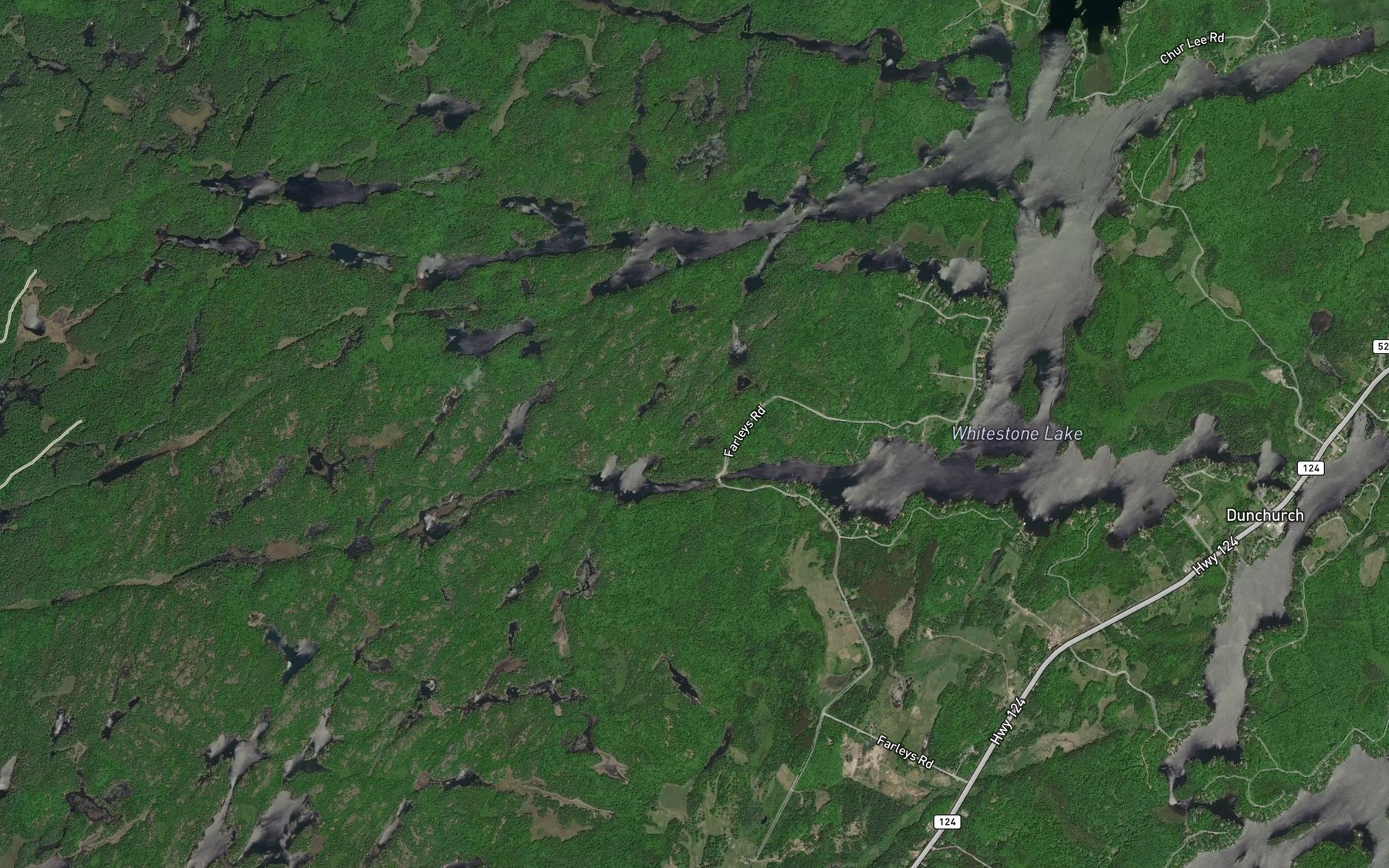 Satellite map of the Grassy Bay