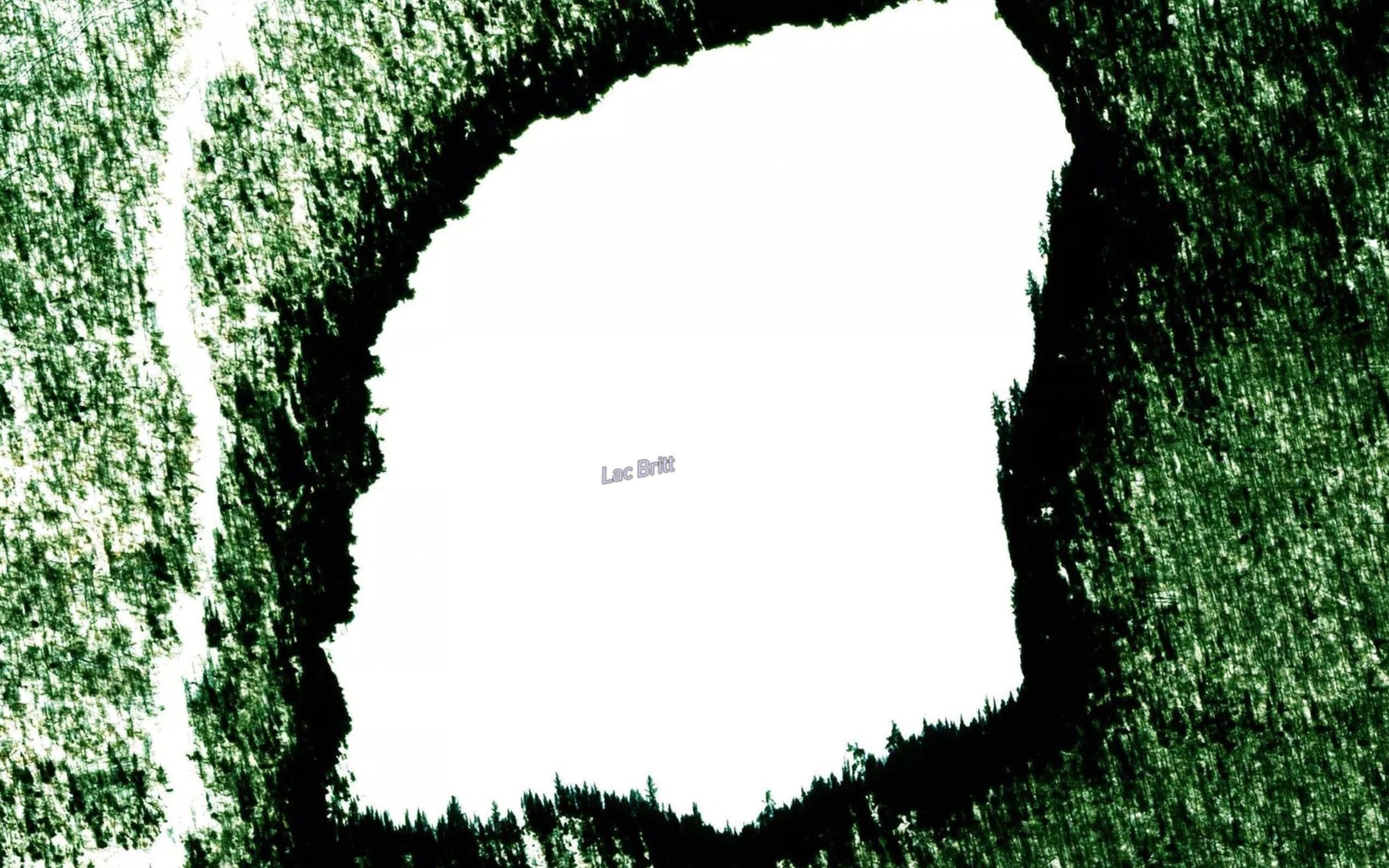 Satellite map of the Lac Britt