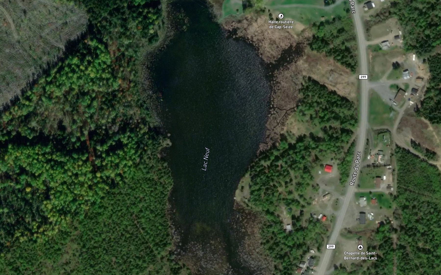 Satellite map of the Lac Neuf