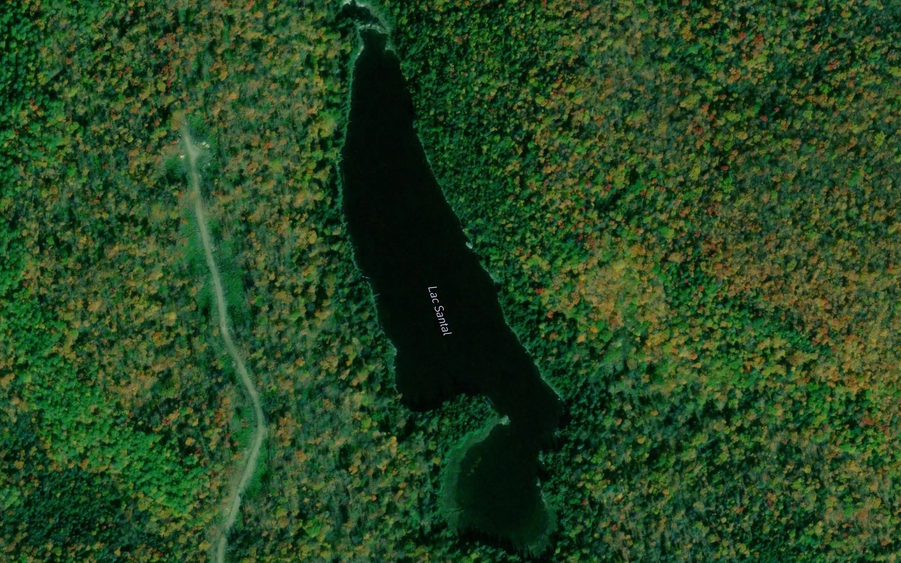 Satellite map of the Lac Santal