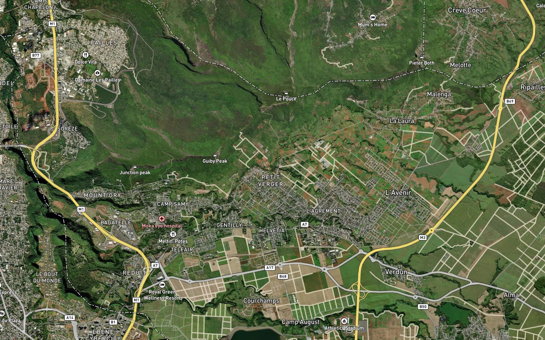 Satellite map of the Rivulet Chaillet
