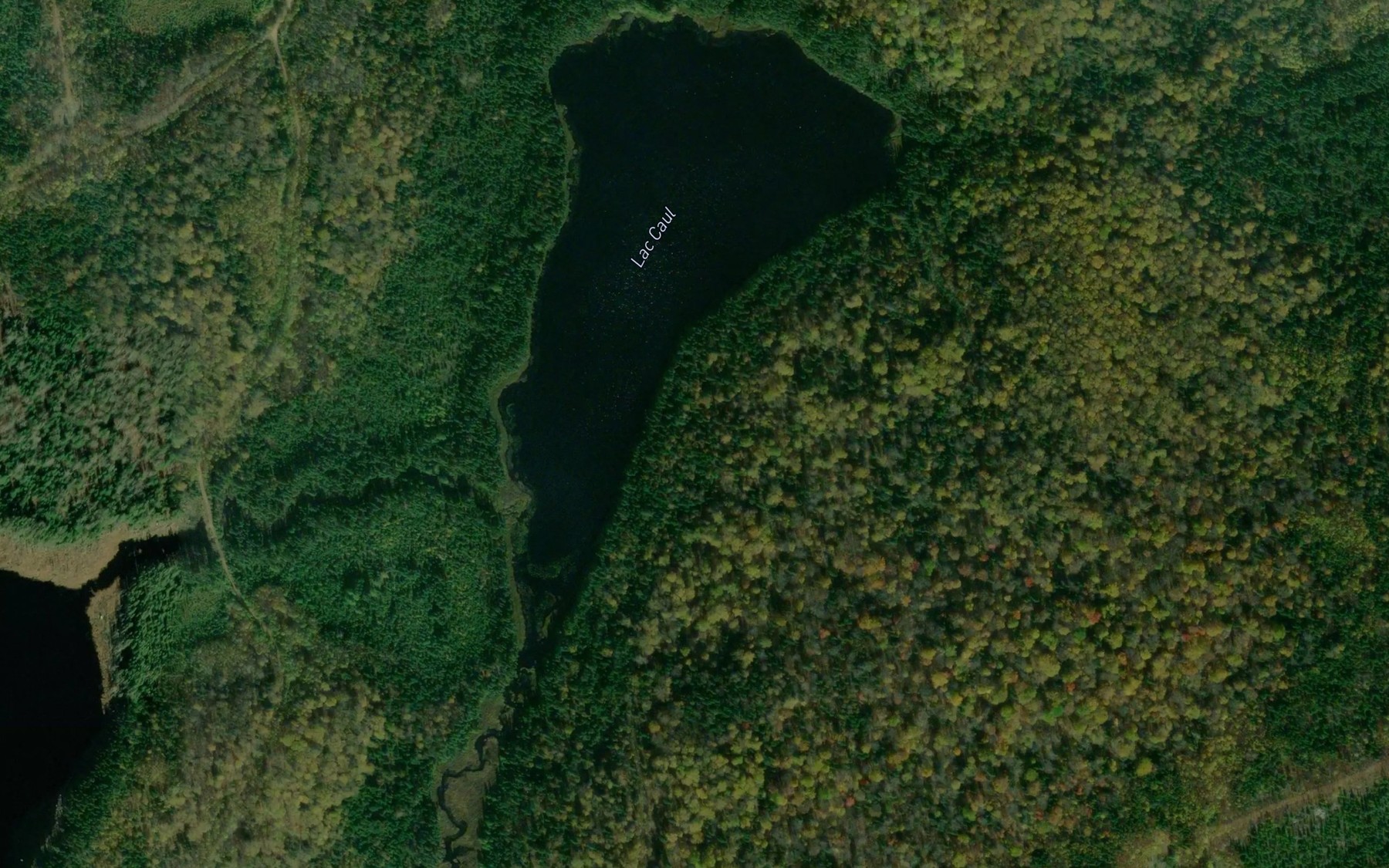 Satellite map of the Lac Caul