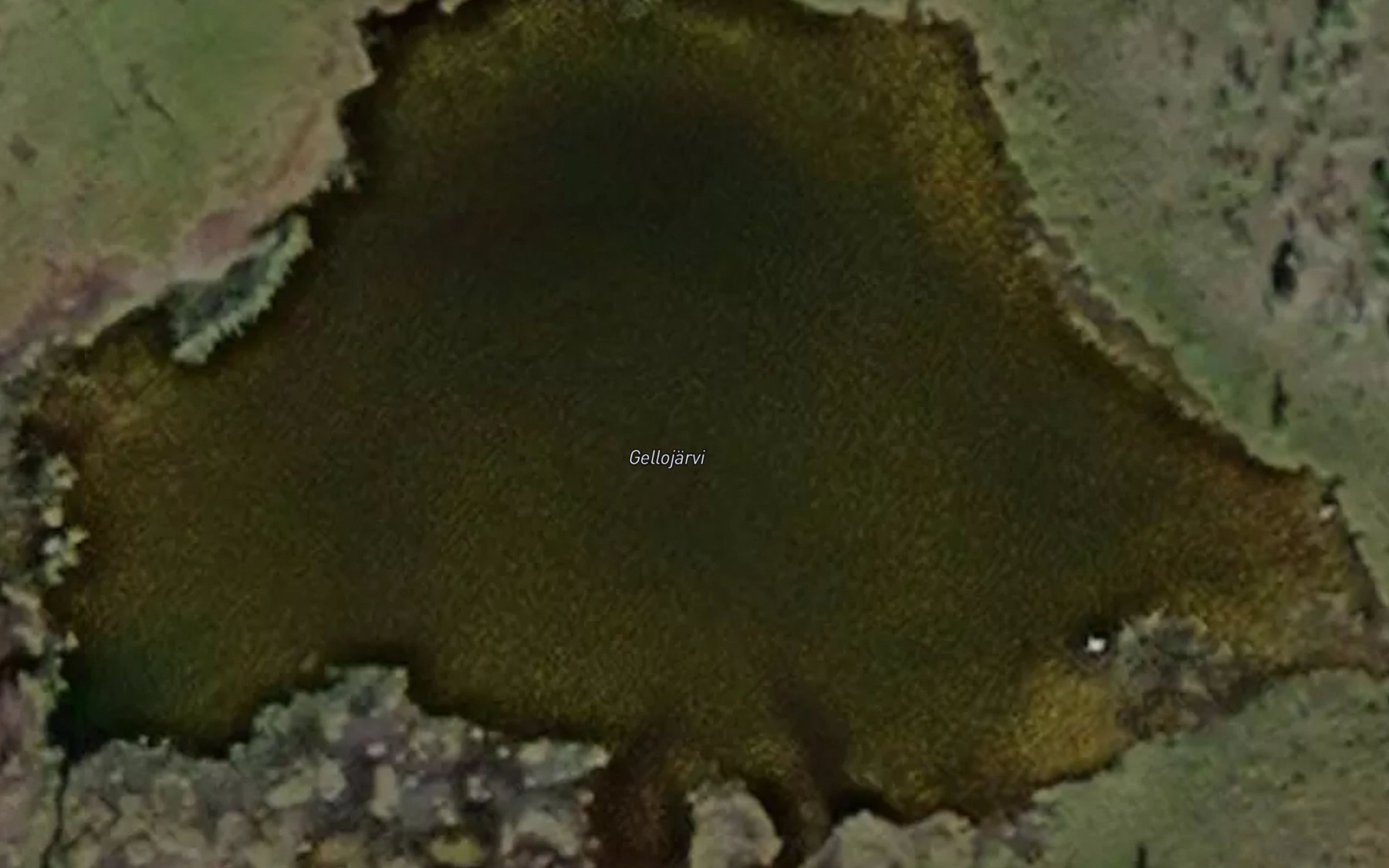 Satellite map of the Gellojaervi