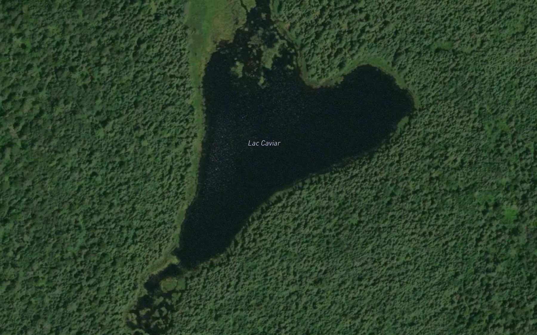 Satellite map of the Lac Caviar