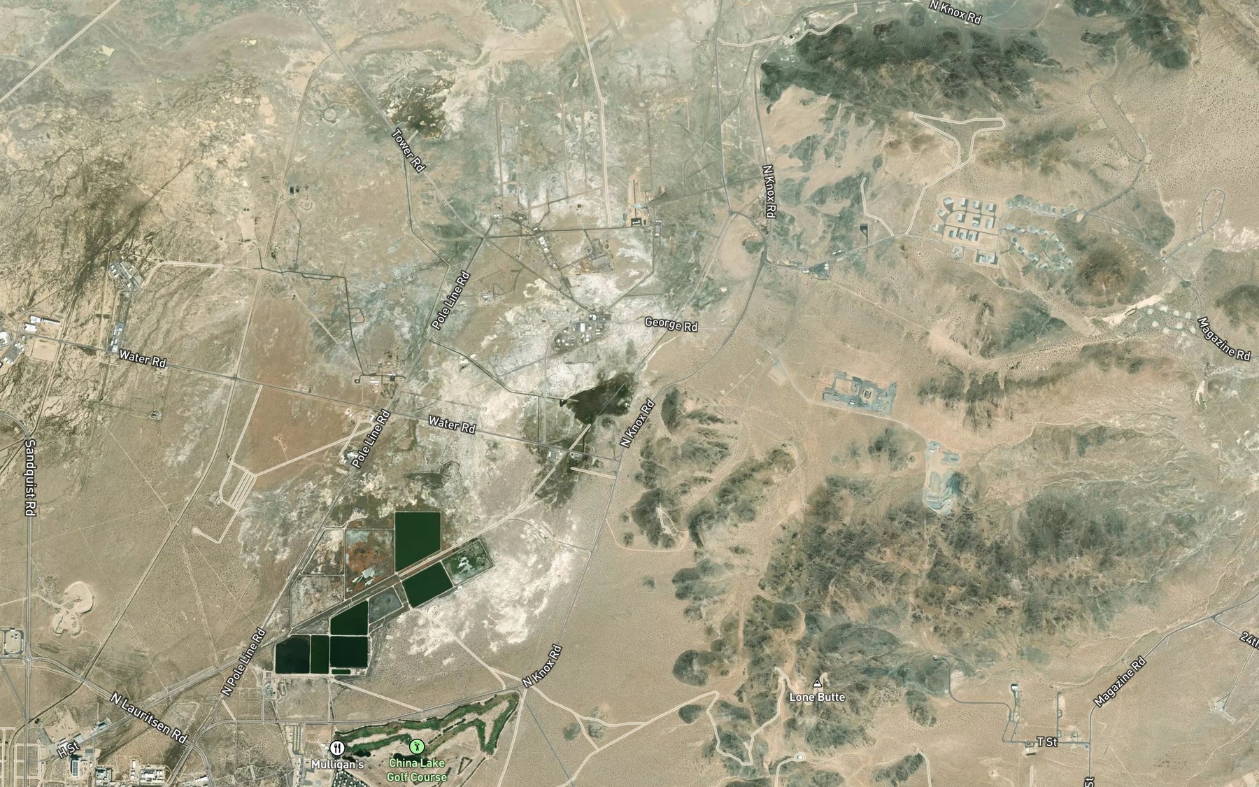 Satellite map of the Lark Seep