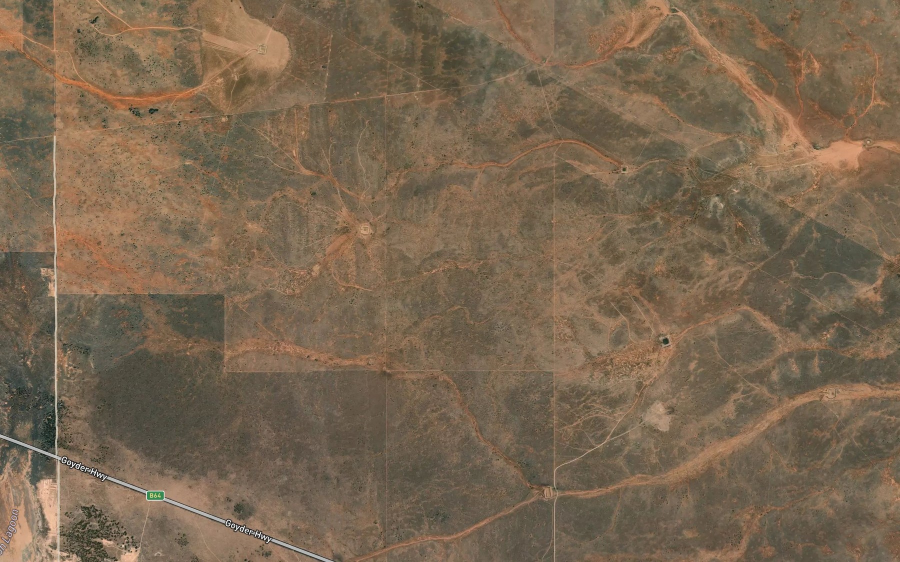 Satellite map of the Kenwyn Reservoir