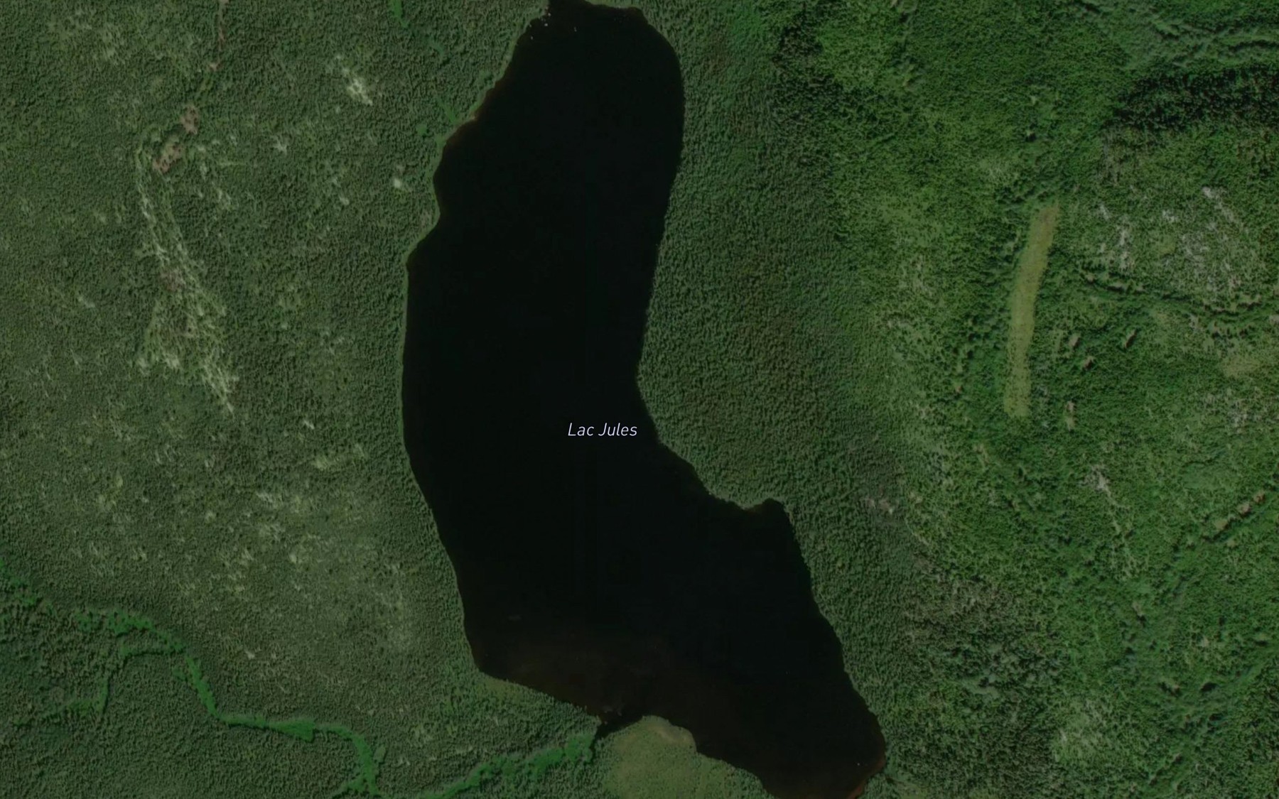 Satellite map of the Lac Jules