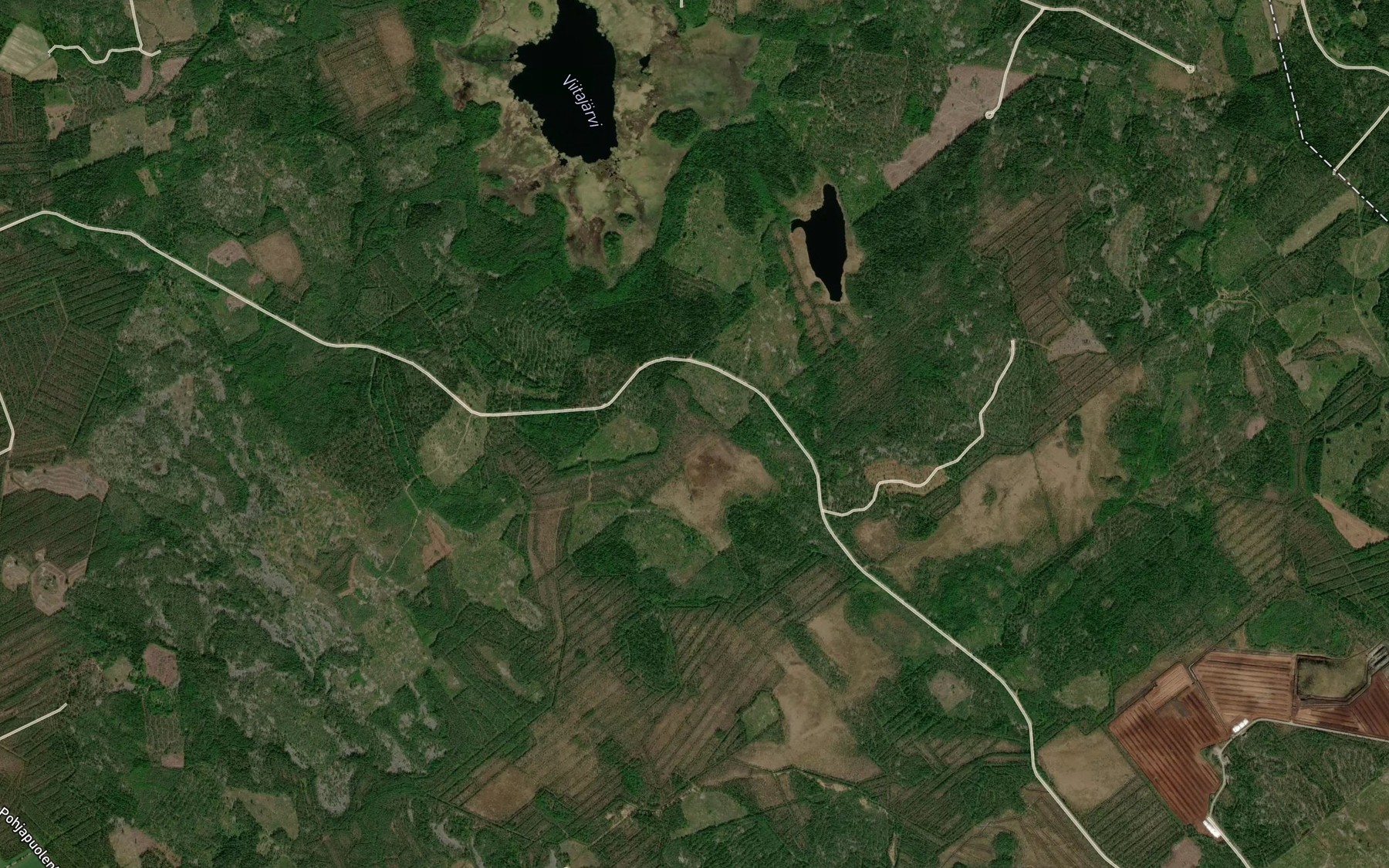 Satellite map of the Viitajarvi