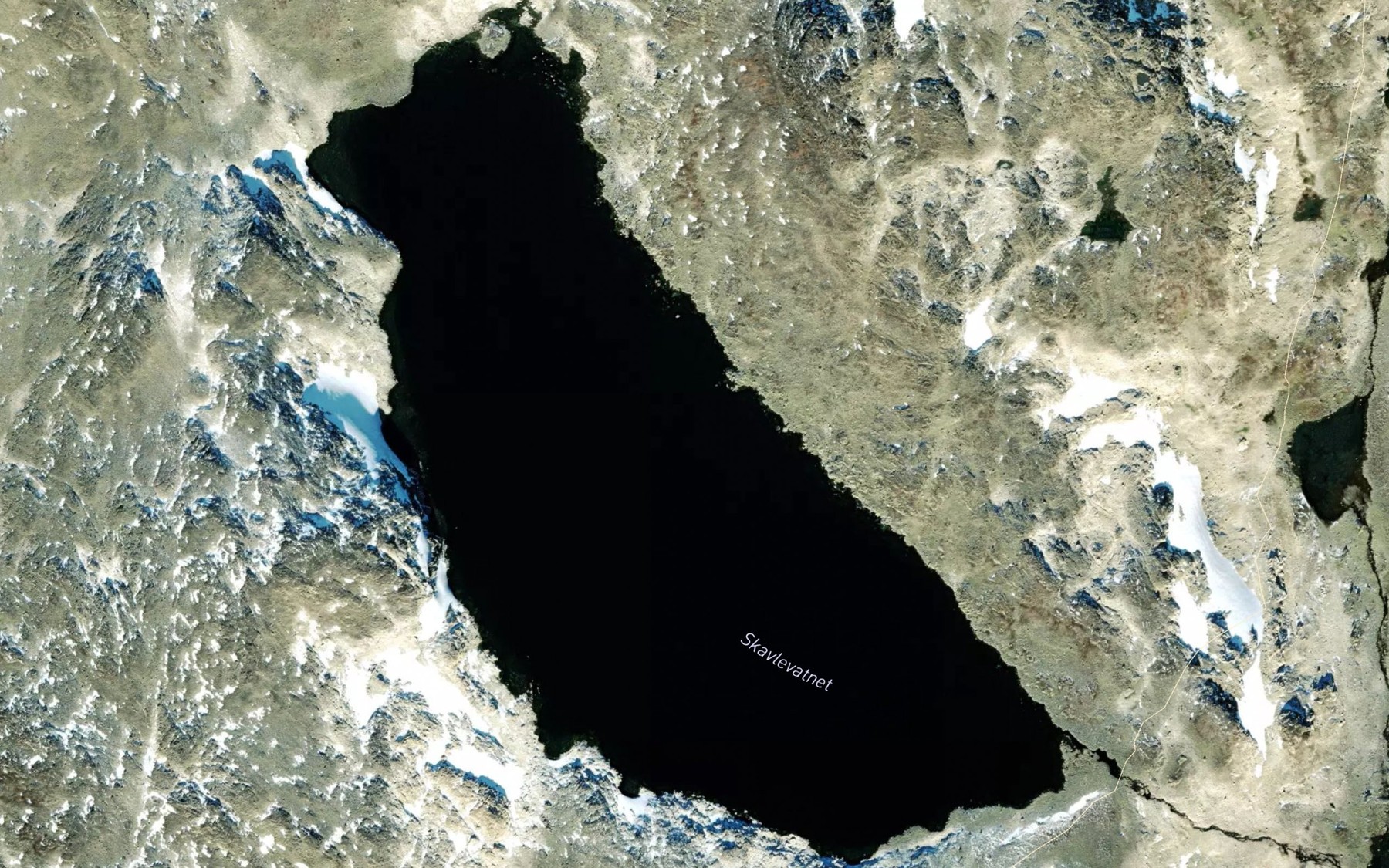 Satellite map of the Skavlevatnet