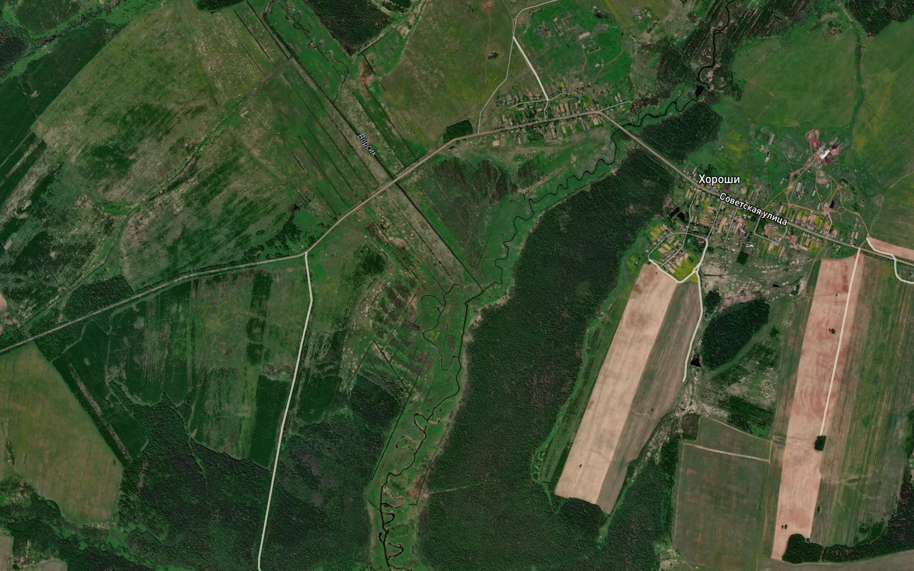 Satellite map of the Vorsik