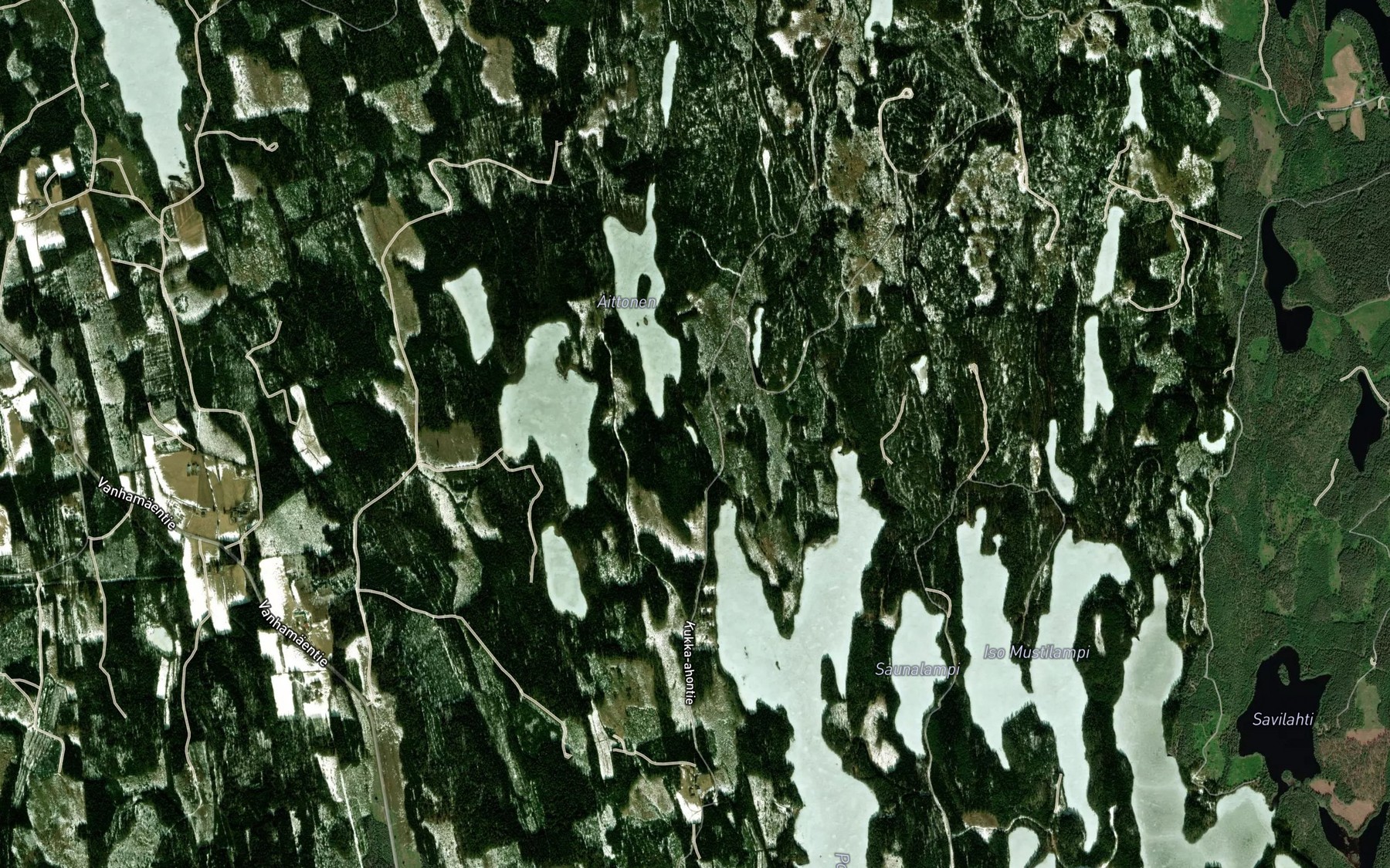 Satellite map of the Pikonlampi