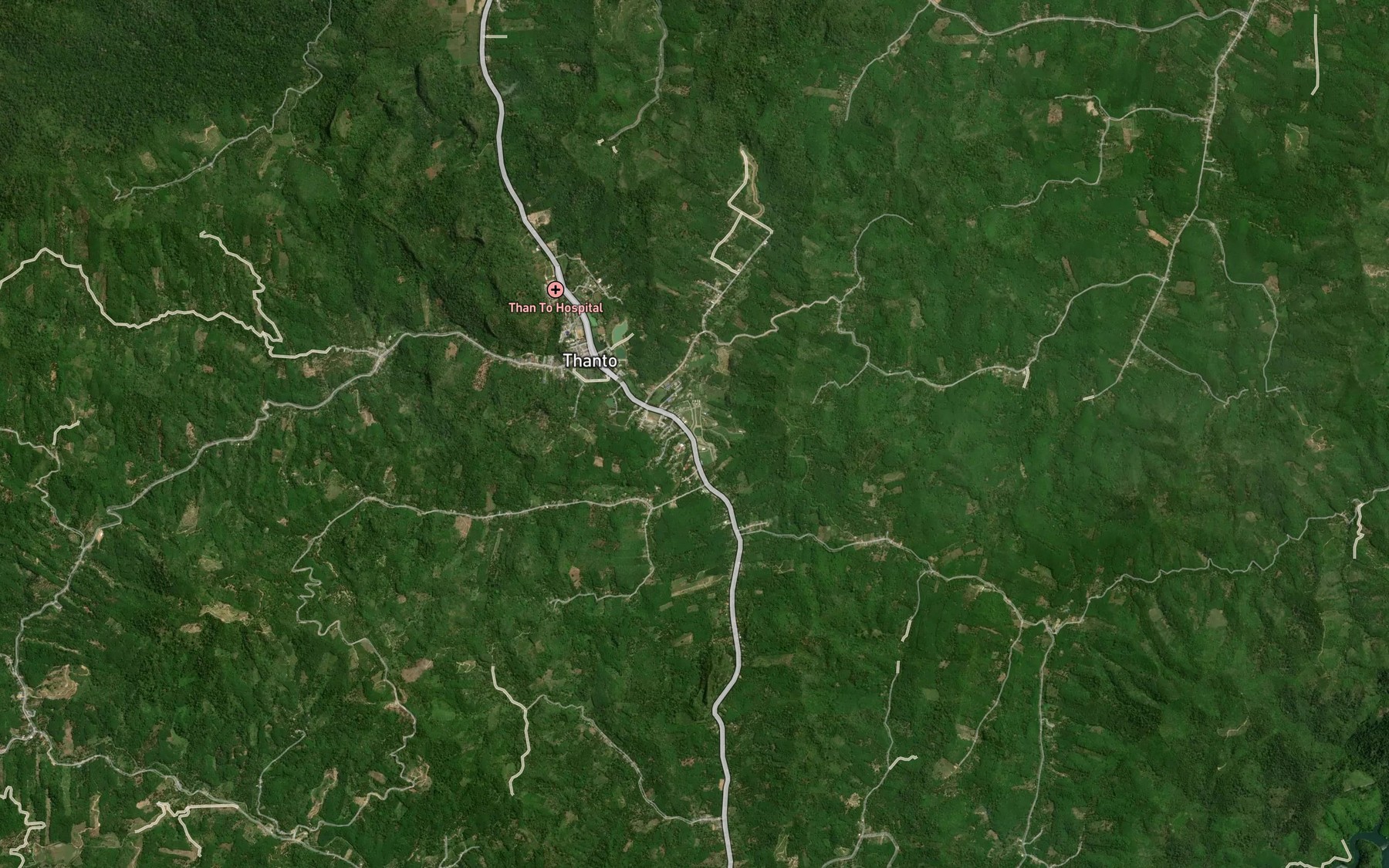 Satellite map of the Khlong Ma Yo
