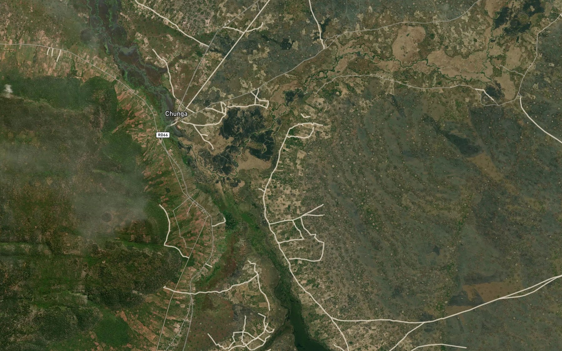 Satellite map of the Lwanga