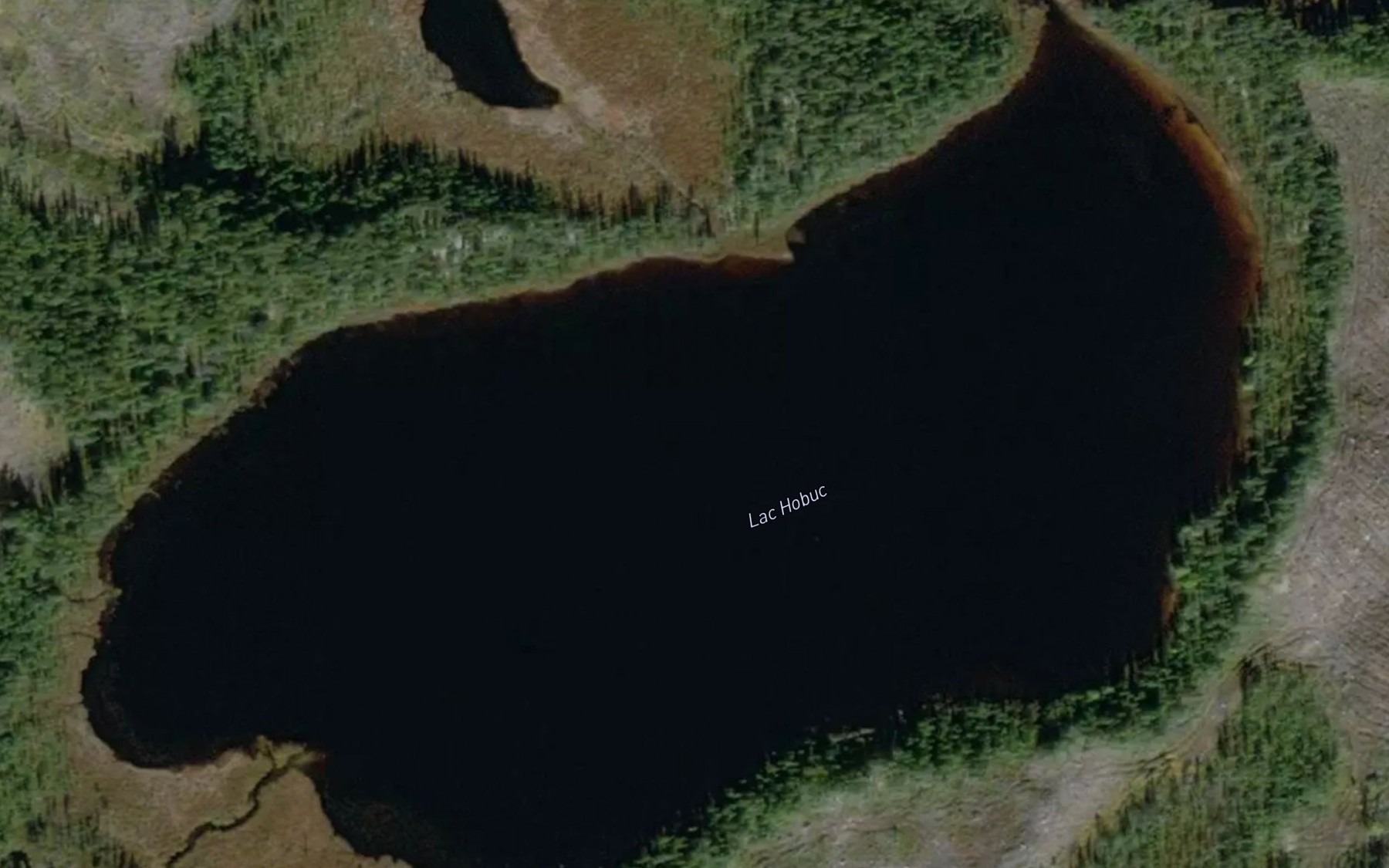 Satellite map of the Lac Hobuc