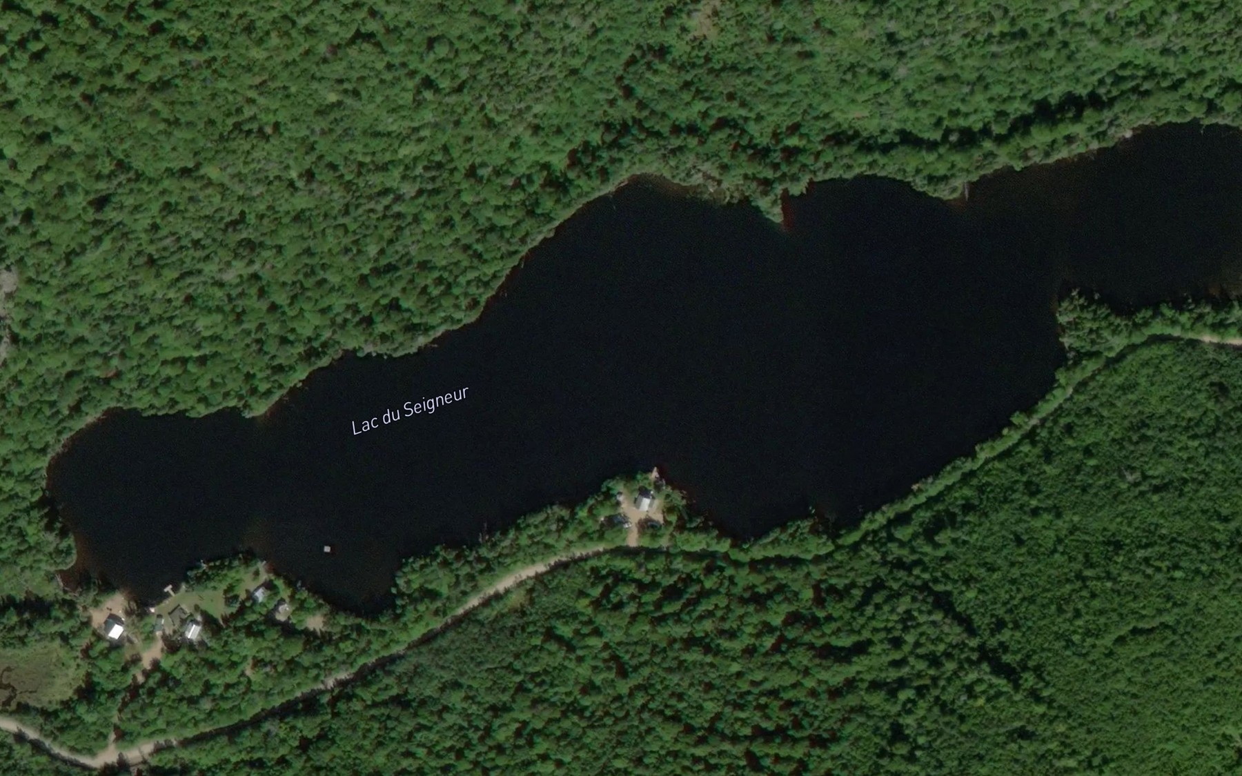 Satellite map of the Lac du Seigneur