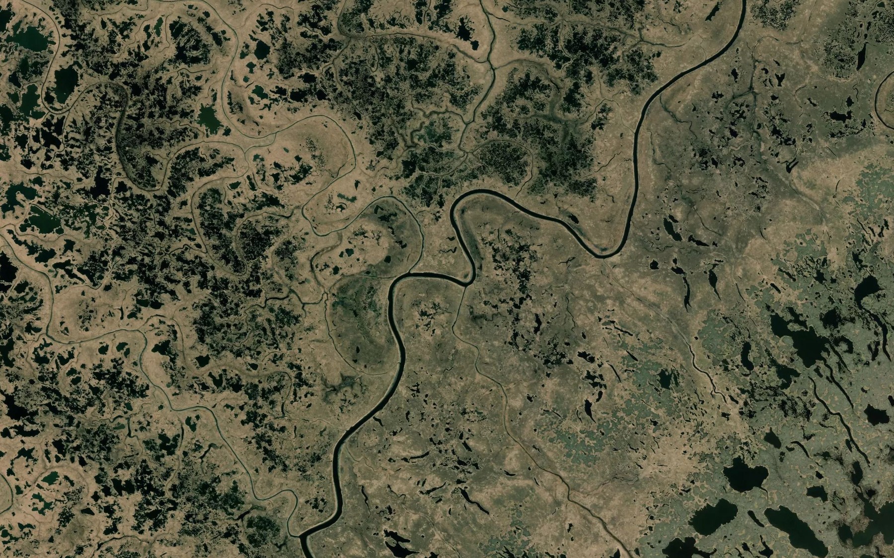 Satellite map of the Kiangolevik Pass
