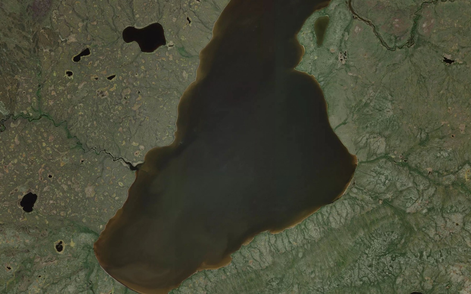 Satellite map of the Braden Lake