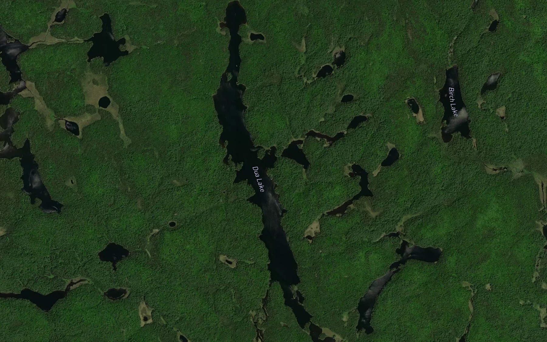 Satellite map of the Dua Lake
