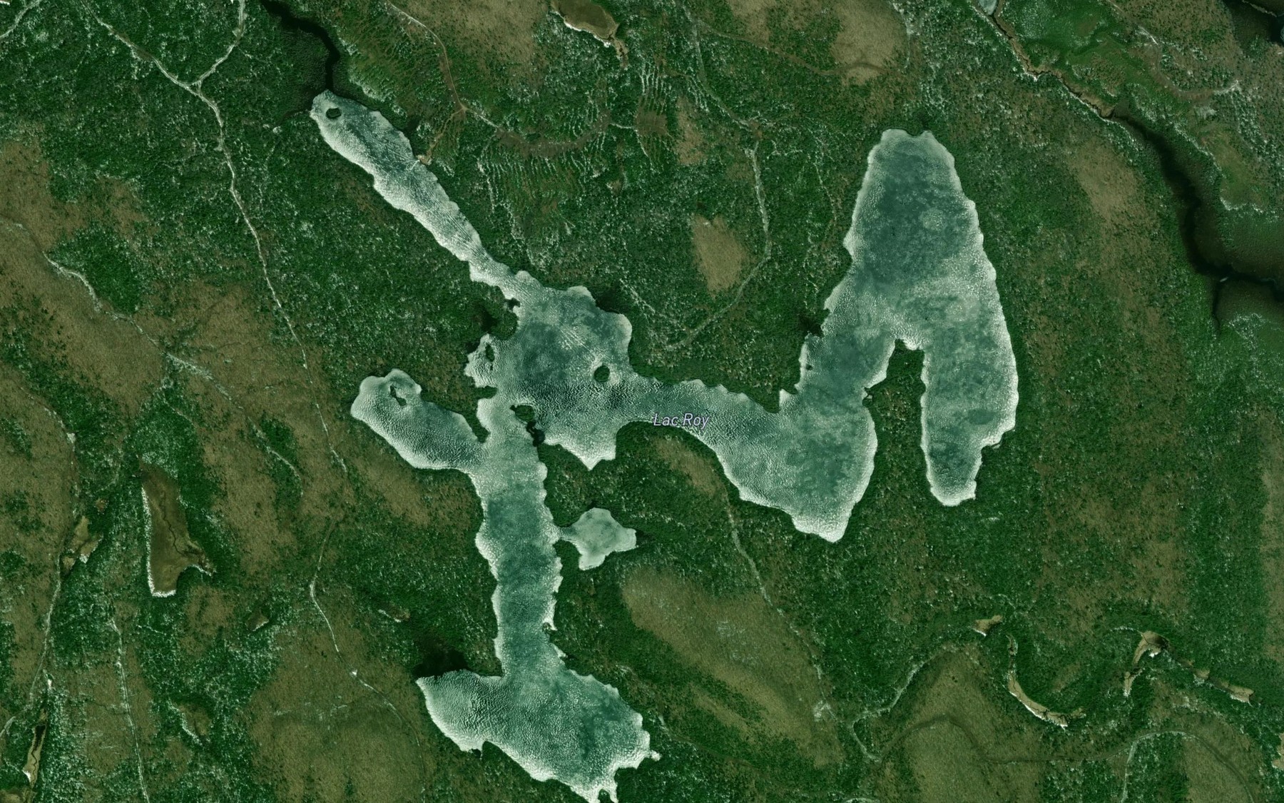 Satellite map of the Lac Roy