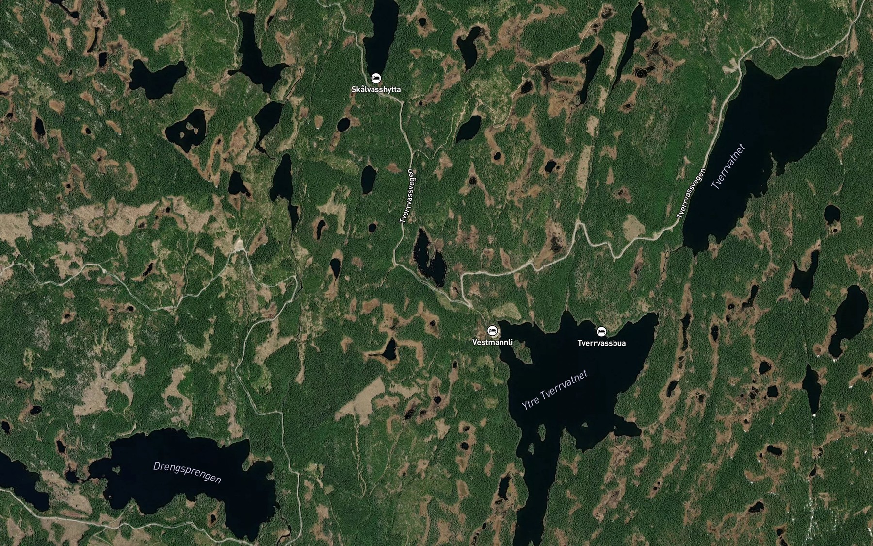 Satellite map of the Floyten