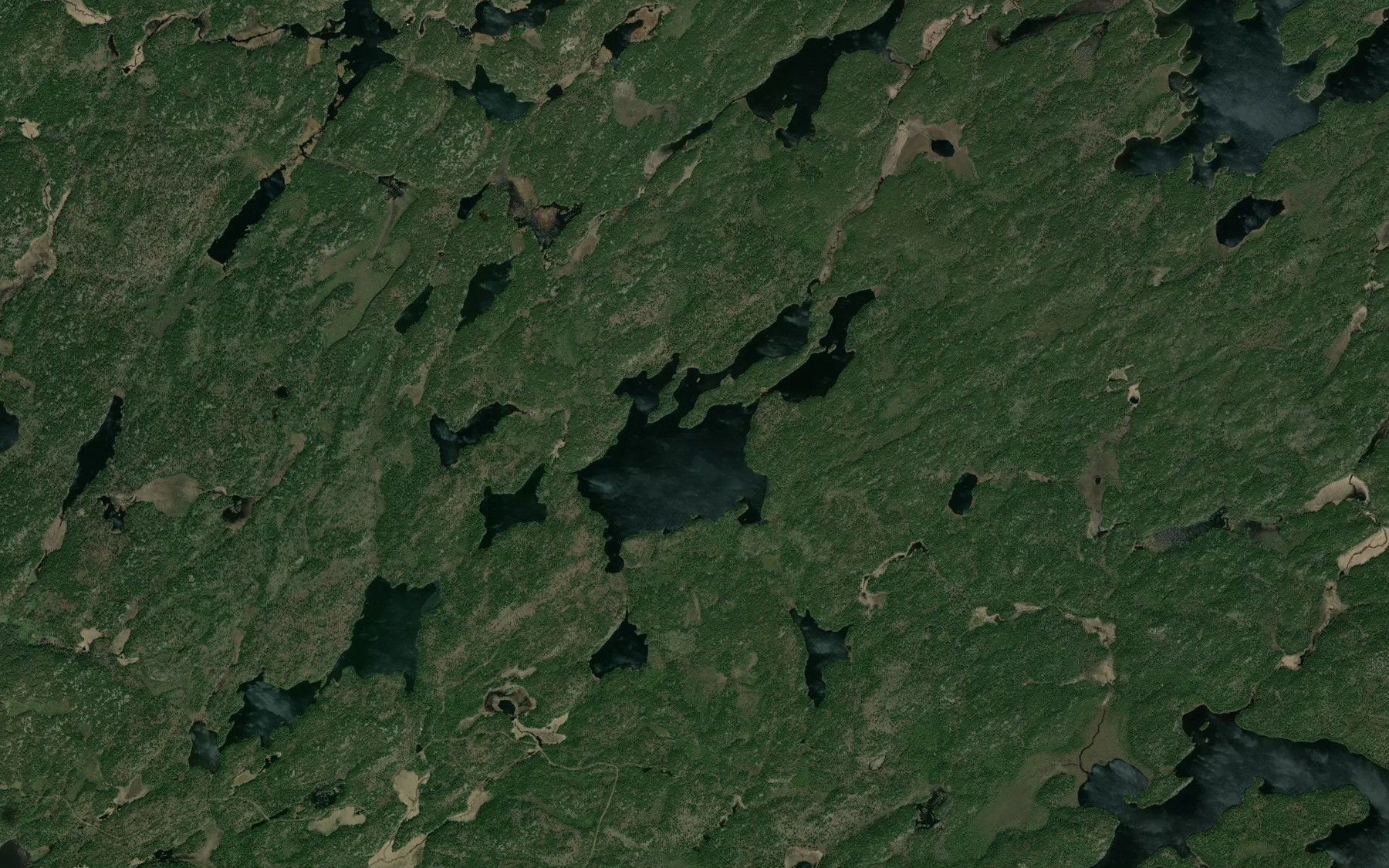 Satellite map of the Easter Chicken Lake