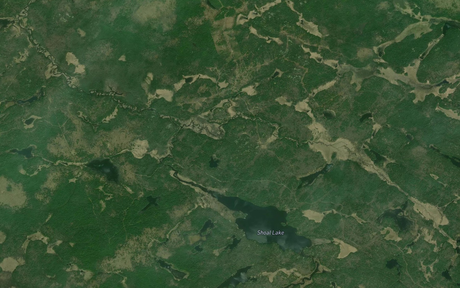 Satellite map of the Fraser Creek