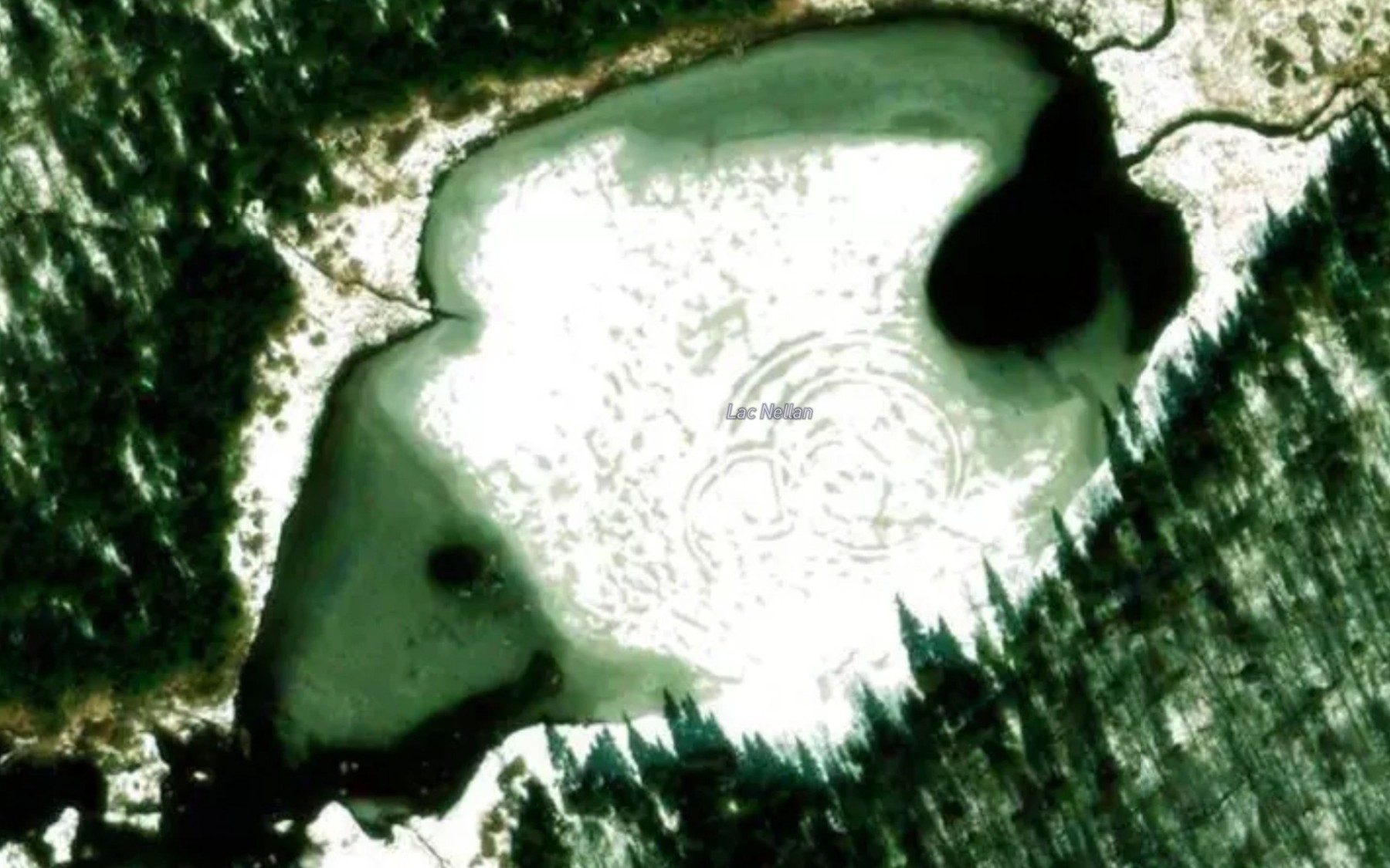 Satellite map of the Lac Nellan