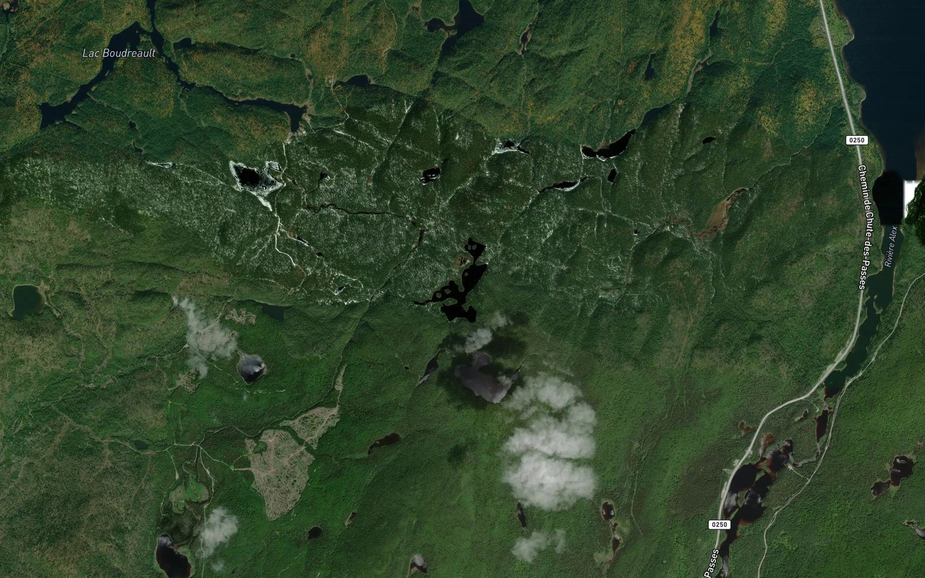Satellite map of the Lac de la Pepite
