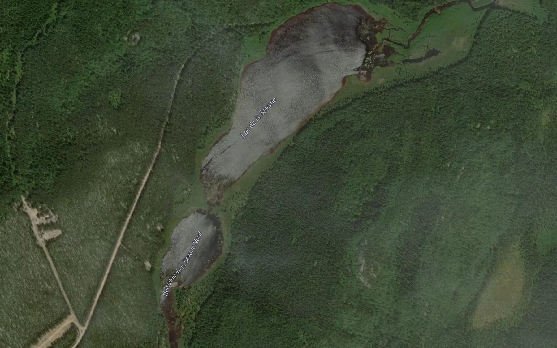 Satellite map of the Lac de la Savane