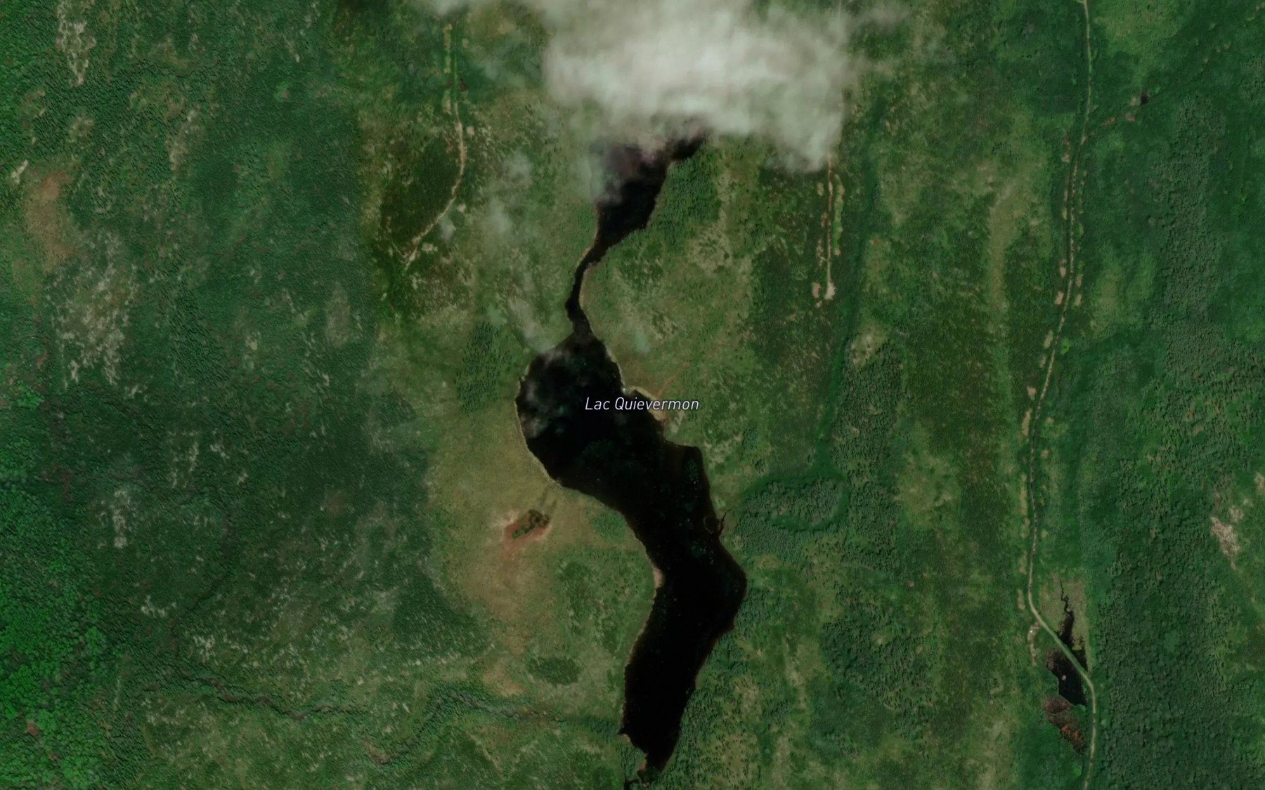 Satellite map of the Lac Quievermon