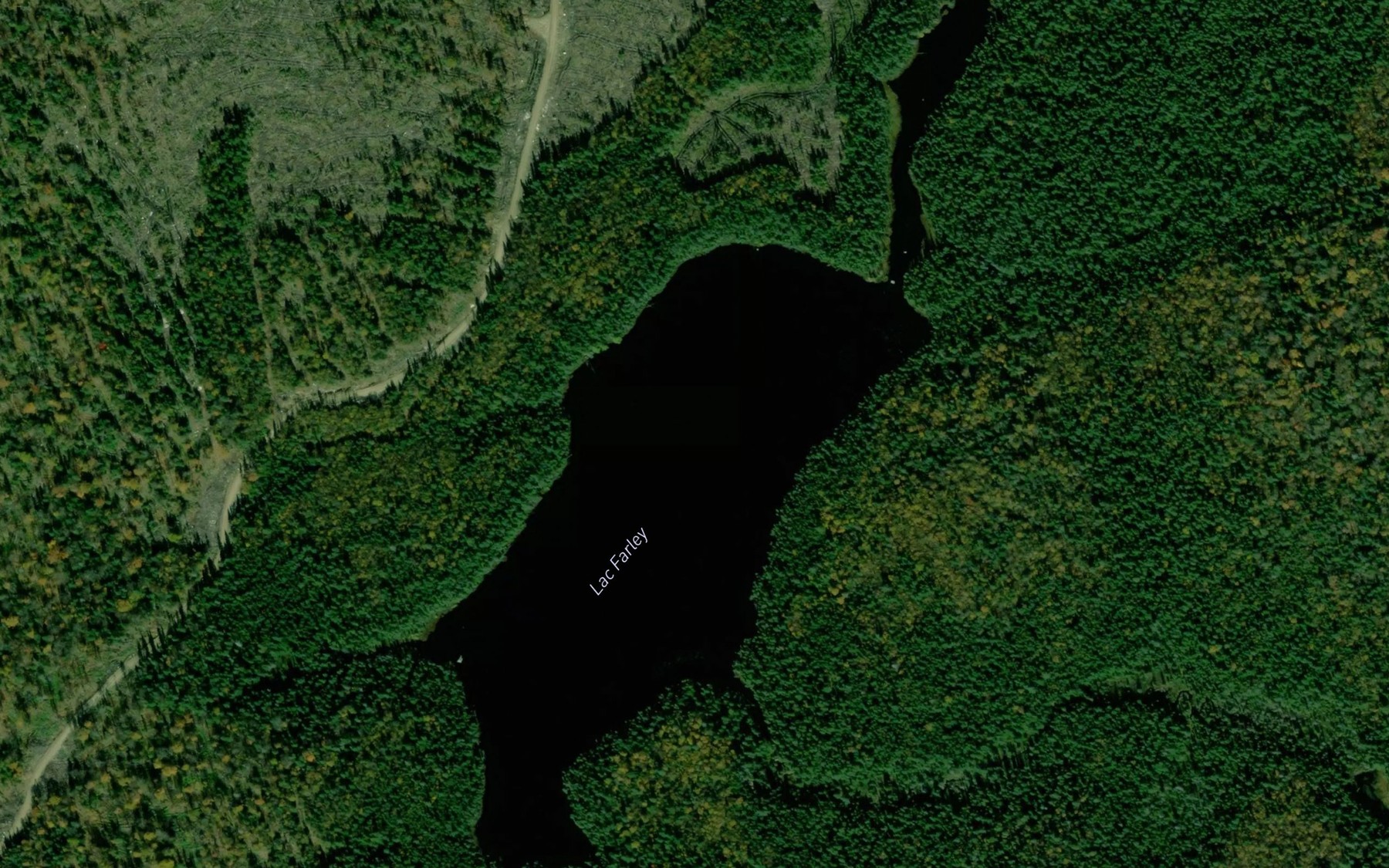 Satellite map of the Lac Farley