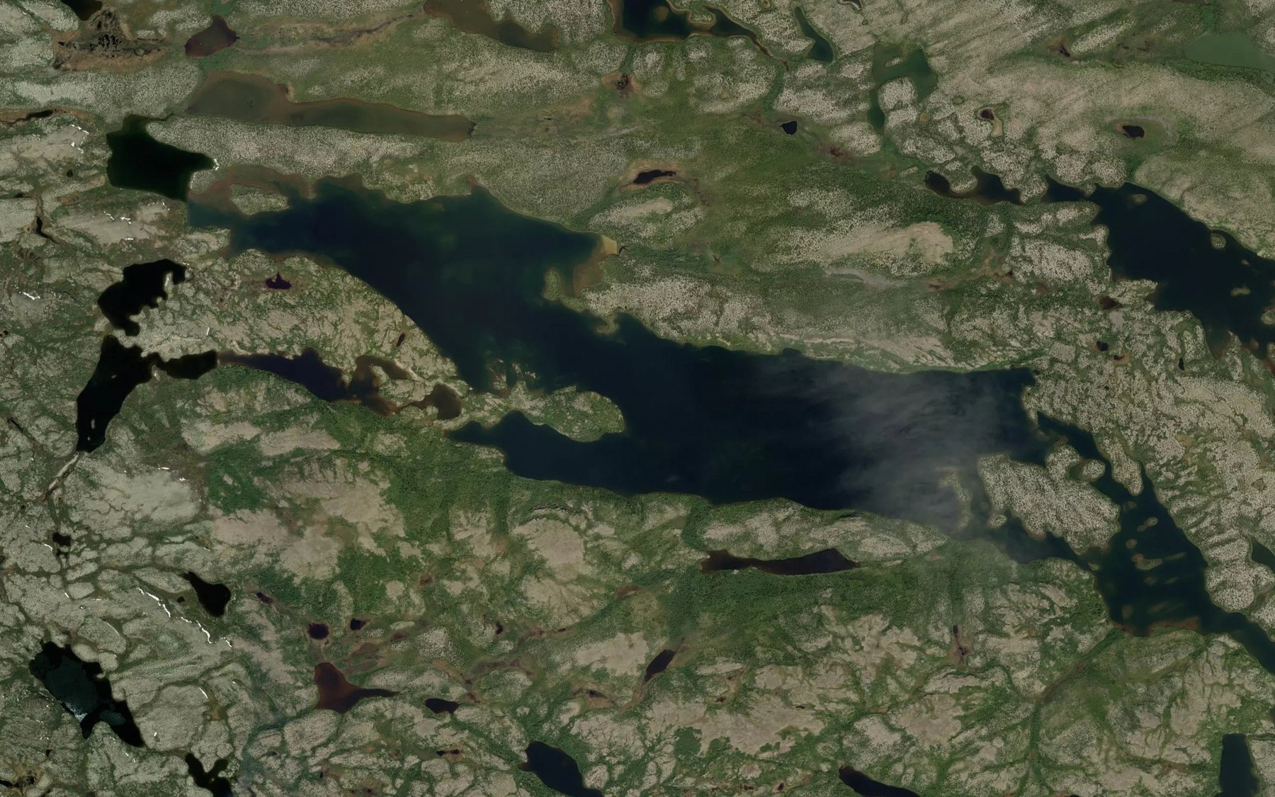 Satellite map of the Lac Damien