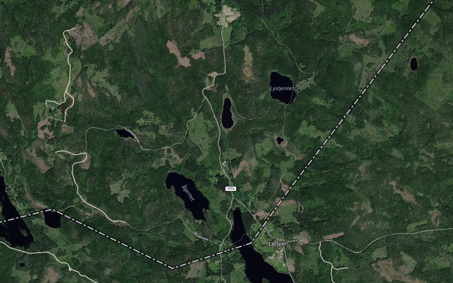 Satellite map of the Morastsaeterbekken