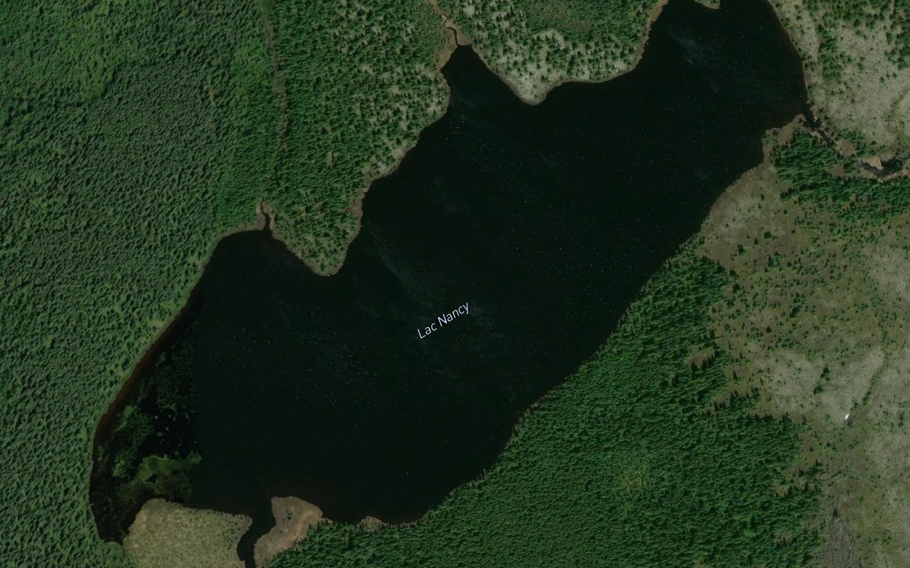 Satellite map of the Lac Nancy