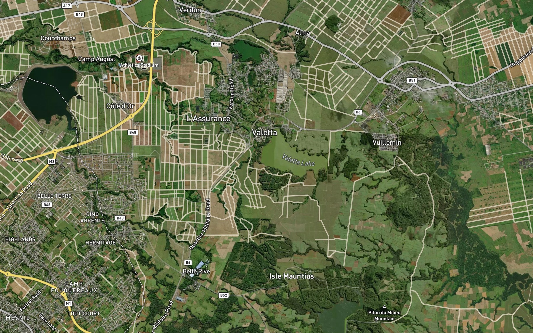 Satellite map of the Feeder Mafurier