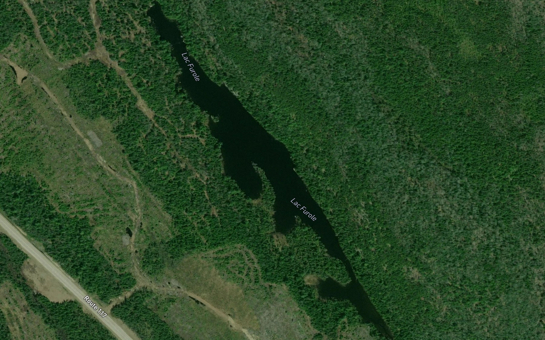 Satellite map of the Lac Furole