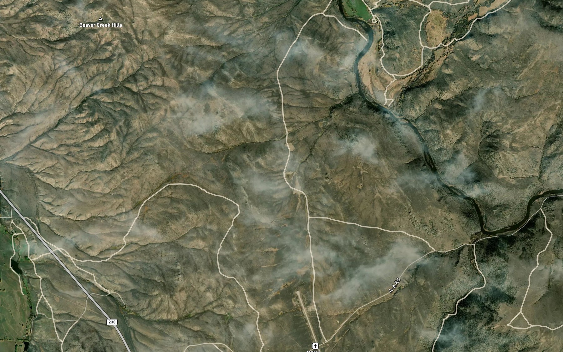 Satellite map of the Big Spring