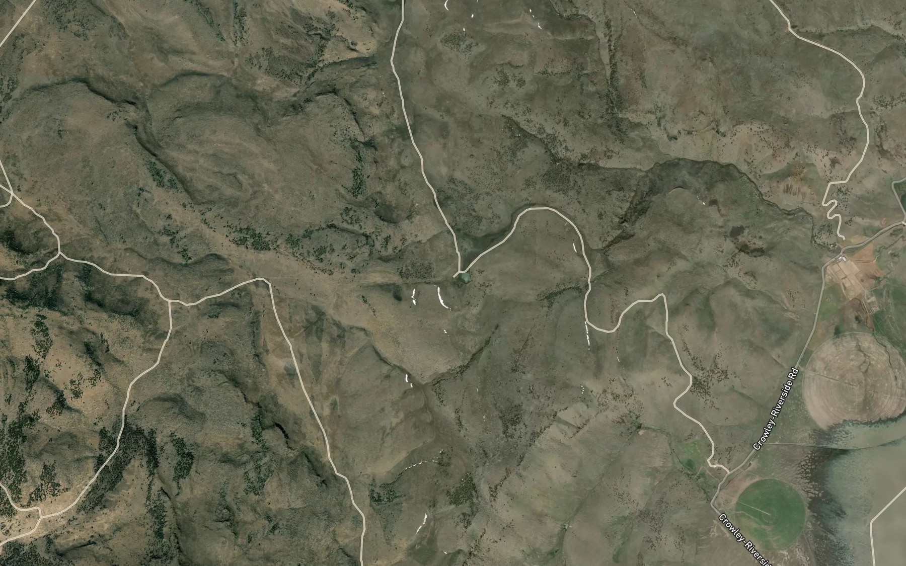 Satellite map of the Cold Springs