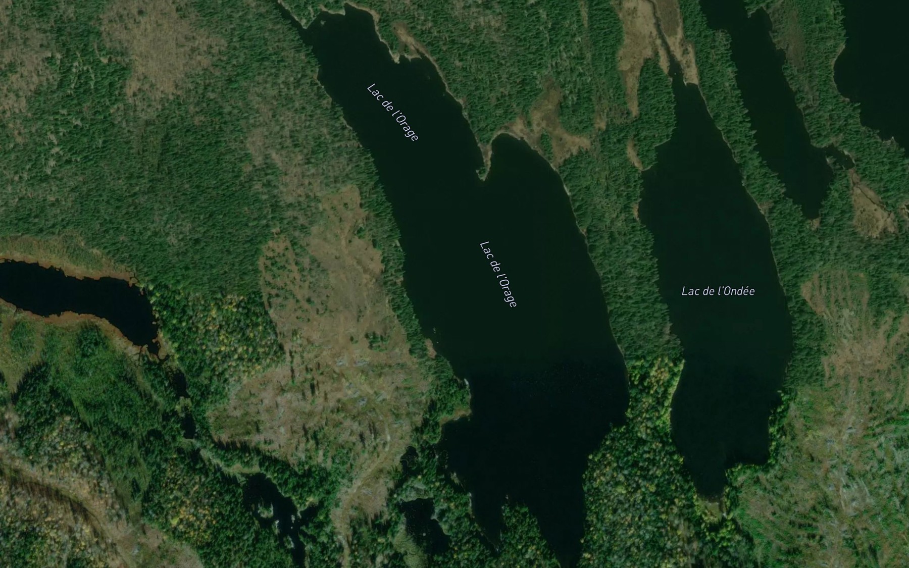 Satellite map of the Lac de l'Orage