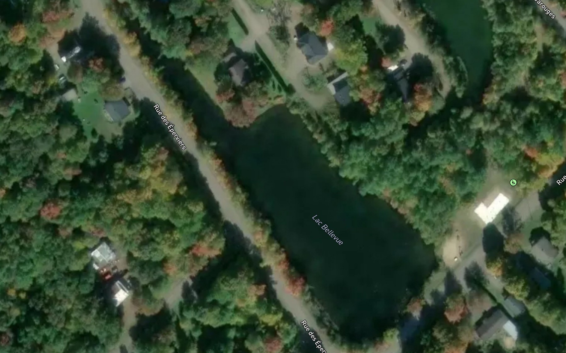 Satellite map of the Lac Bellevue