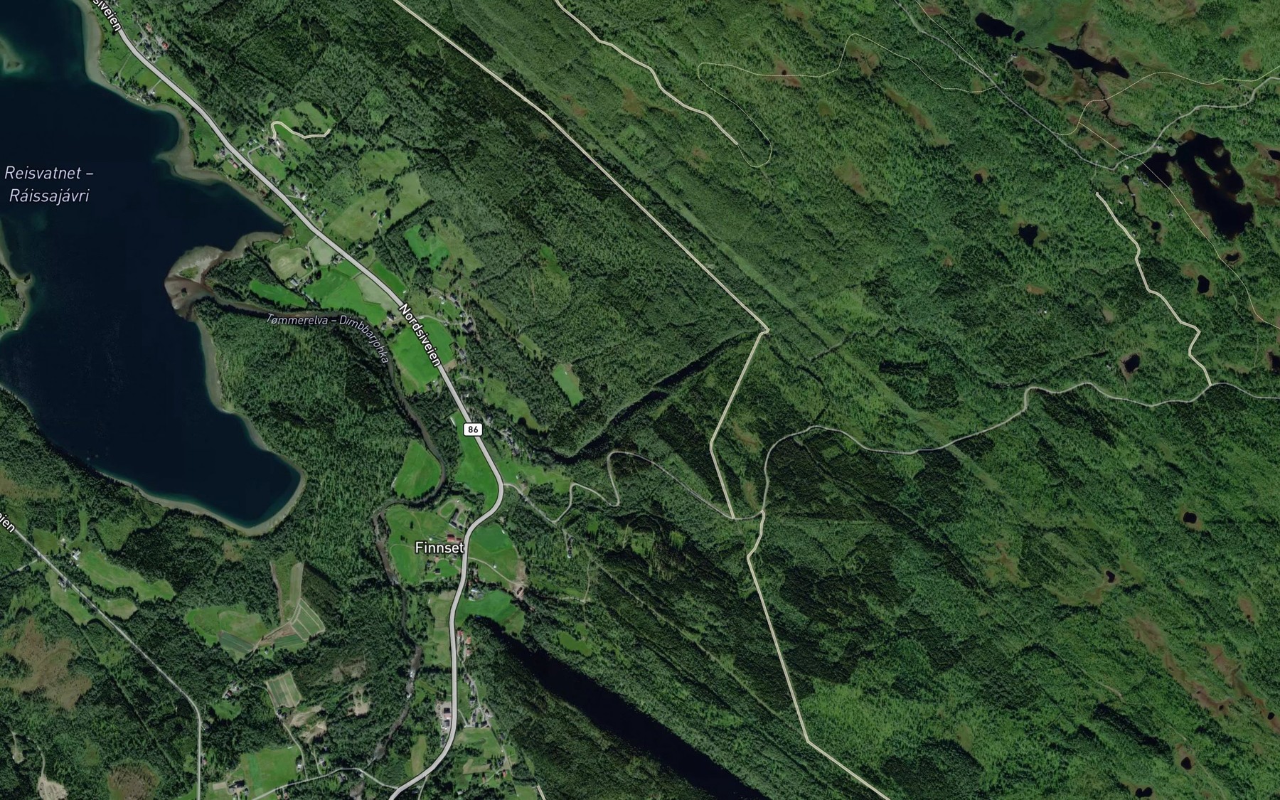 Satellite map of the Storbekken