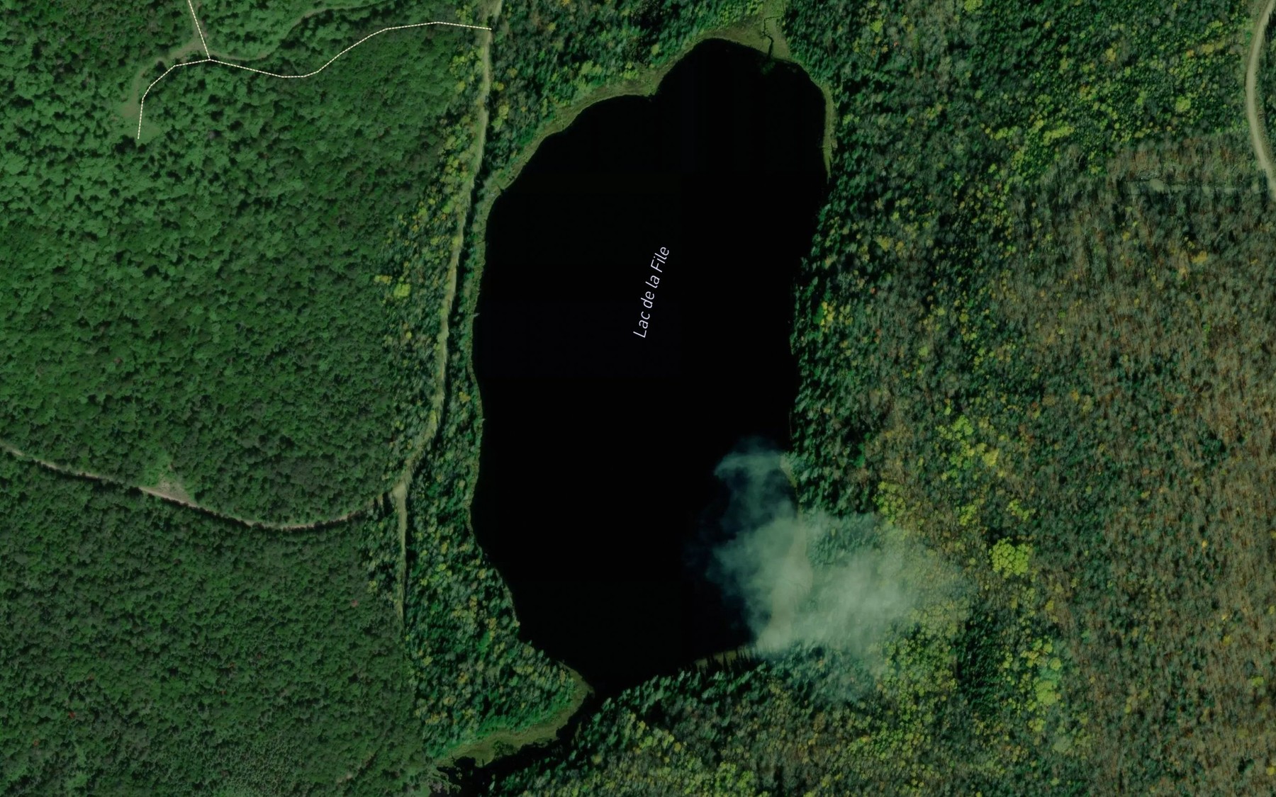 Satellite map of the Lac de la File