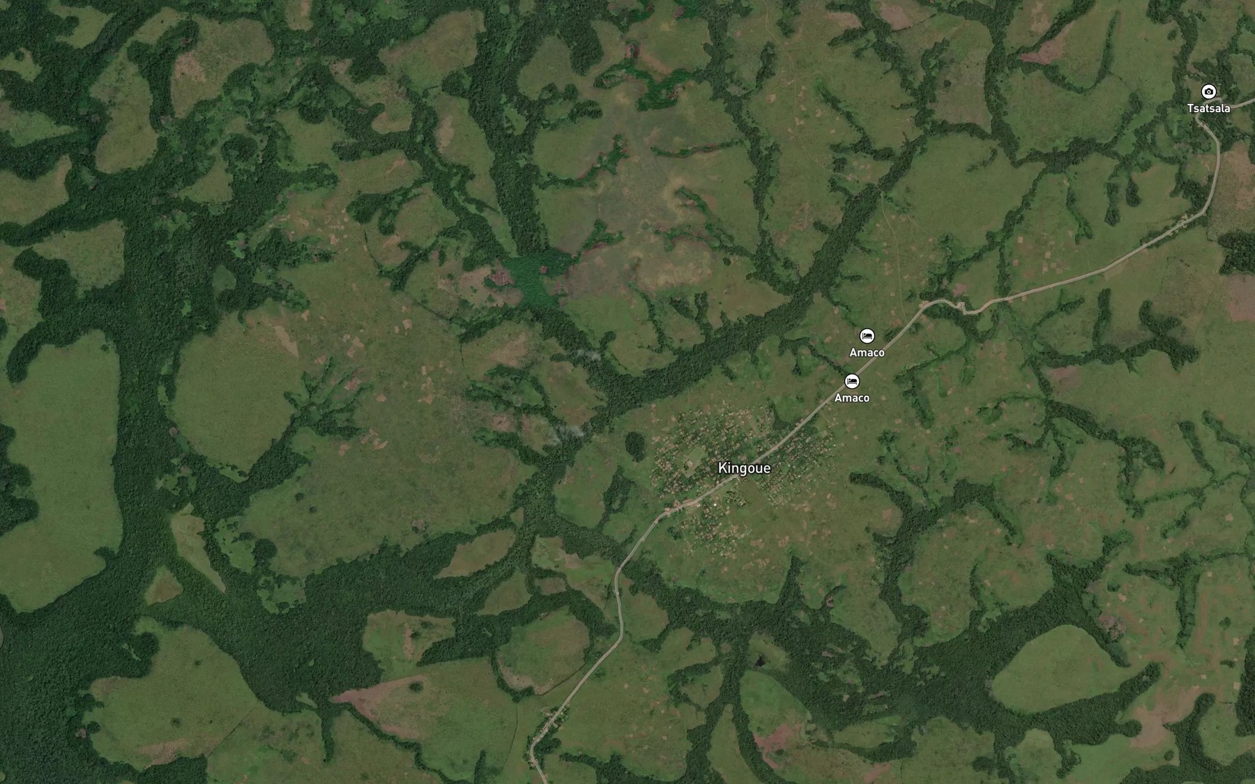 Satellite map of the Loulou