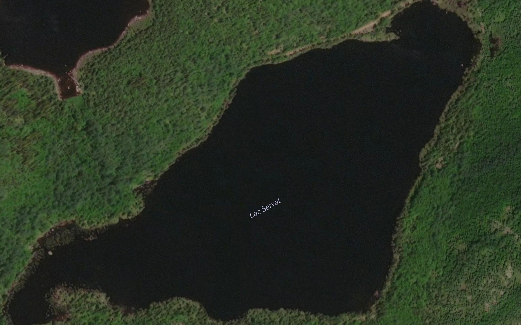 Satellite map of the Lac Serval