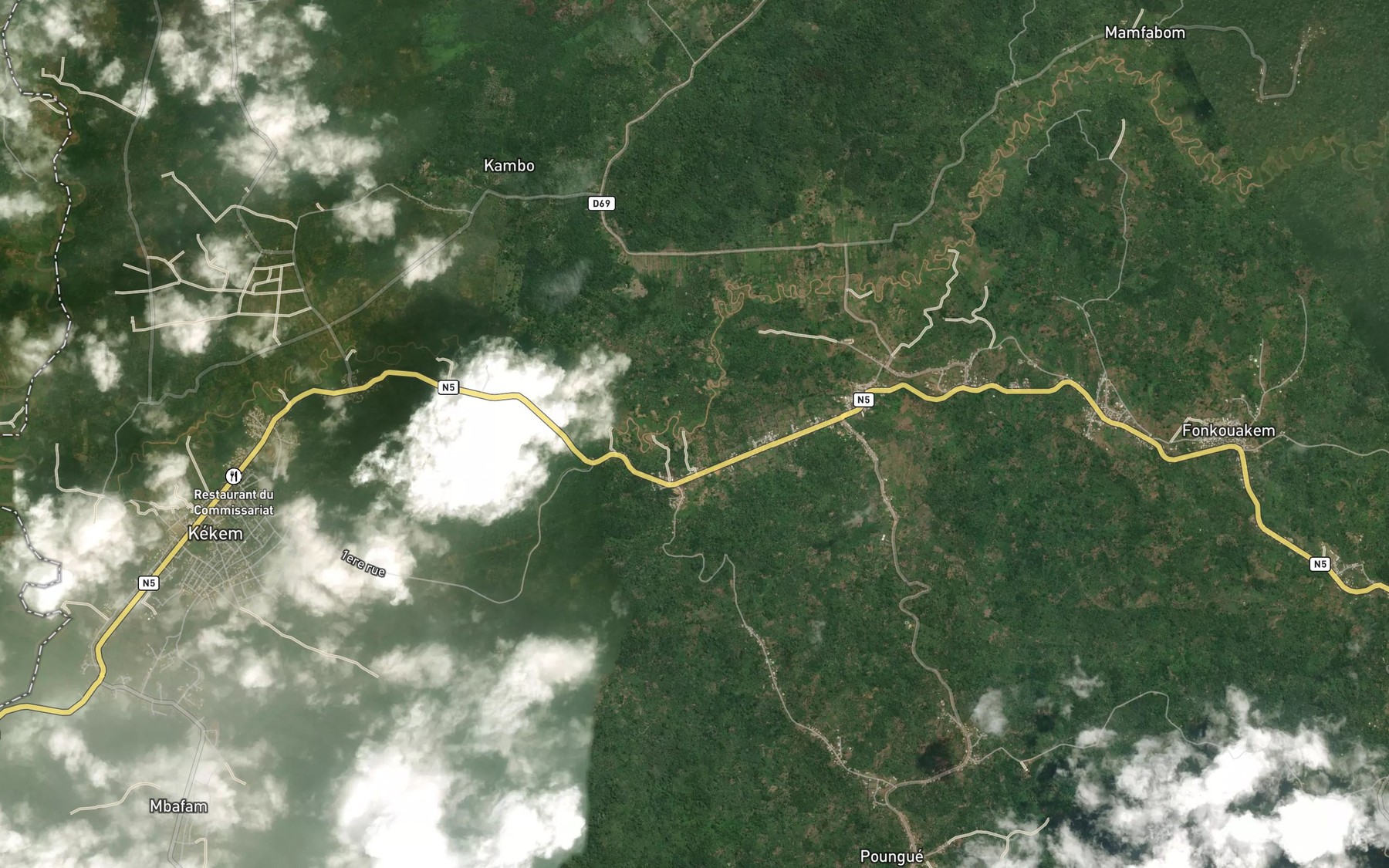 Satellite map of the Moumme-Shinke