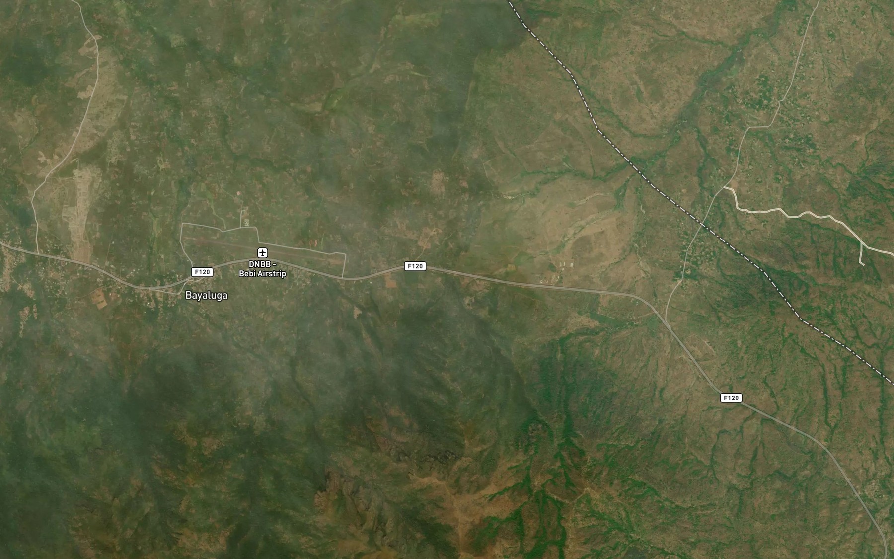 Satellite map of the Akpru