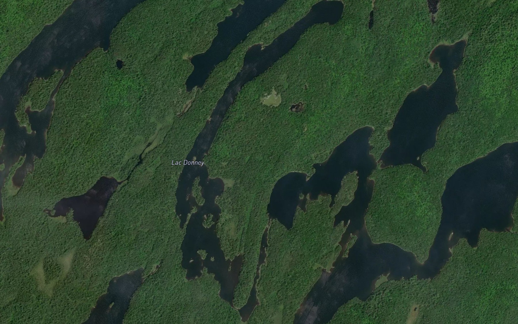 Satellite map of the Lac Donney